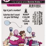 Art Impressions Girlfriends Clear Stamp-Yoga